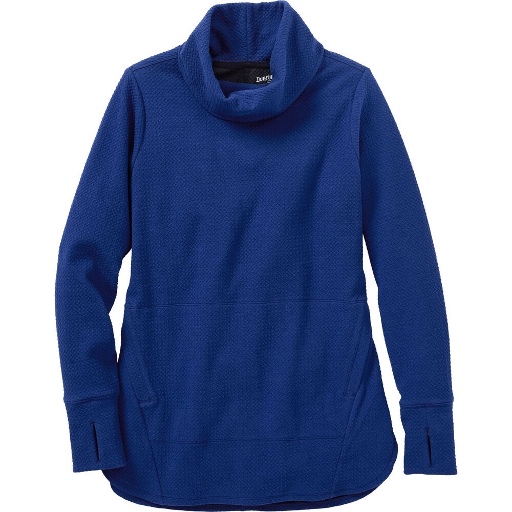 Duluth Trading Co. Women’s Textured Jacquard Funnelneck Tunic - XL